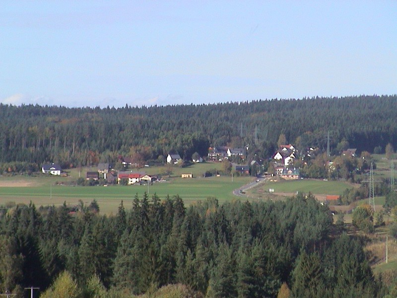 Blick auf das obere Dorf nach Norden